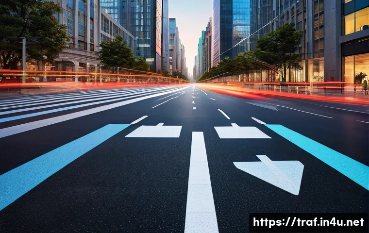 교통직 실무와 자격증 연관성 - **Prompt 1: Futuristic Smart City Intersection**
A vibrant, futuristic city intersection at dusk...