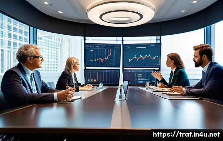 교통안전 전문가 연봉 협상 - A professional business setting with a diverse group of transportation safety experts gathered aroun...